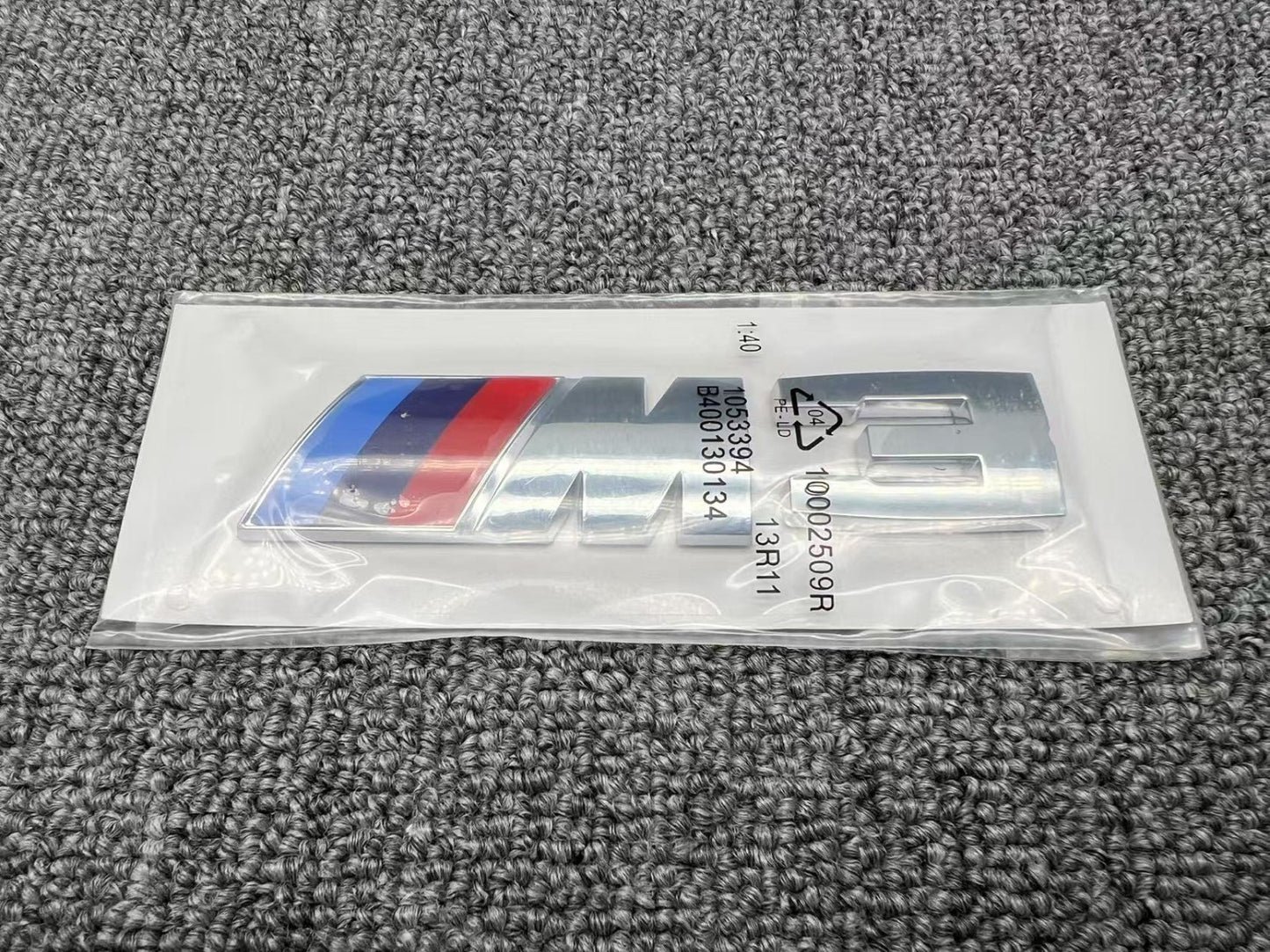 Competition Sport Black Silver Replacement Rear Trunk Emblem Badge For M3