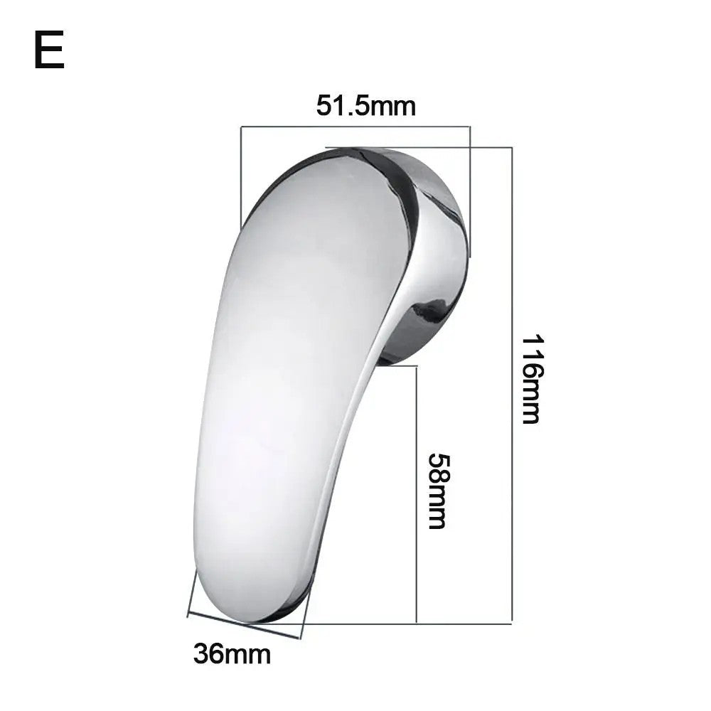 Faucet Handle Chrome Plated Mixer Tap Replacement Cover Kitchen Bathroom