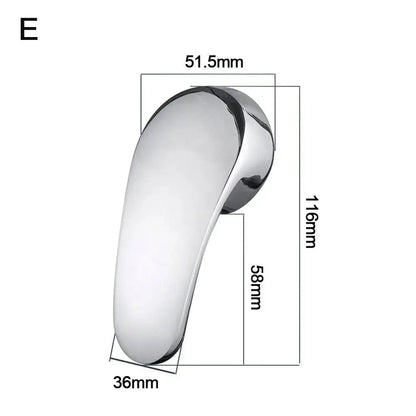 Faucet Handle Chrome Plated Mixer Tap Replacement Cover Kitchen Bathroom