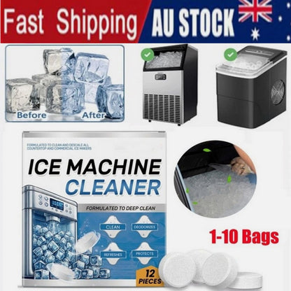 Ice Machine Cleaner Maker Descaler -12/24/36 Pieces Clean Tablets 2025 Cleaning