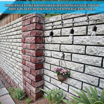 Stainless Steel Brick Wall Clips Adjustable Brick Hangers Brick Hooks Clamp
