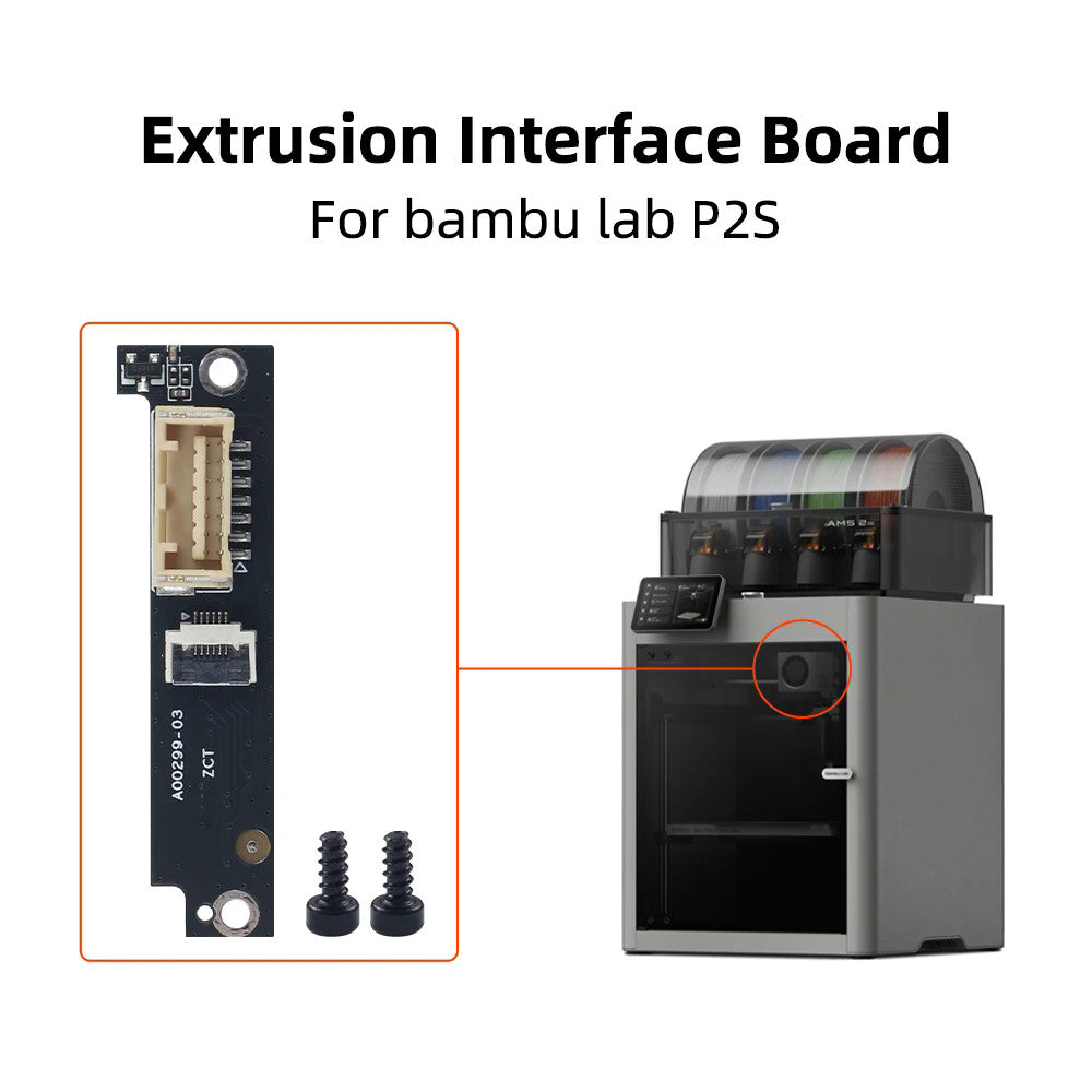 For Bambu lab P2S Extruder Connection Board Extrusion interface board 3D printer
