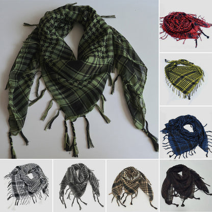 Army Military Tactical Unisex Arab Shemagh KeffIyeh Shawl tuch Scarf Check Wrap