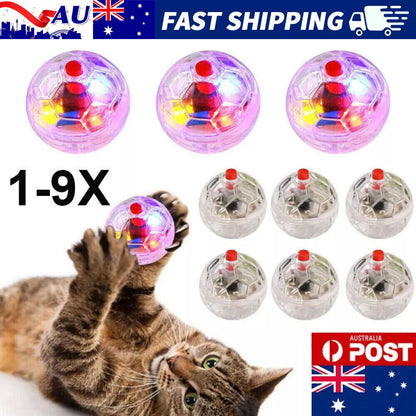 1-9x Ghost Hunting Motion Light Up Balls Flash Paranormal Equipment Pet Cat Toys