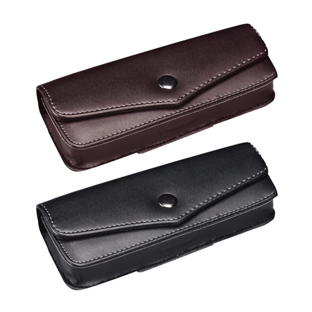 PU Leather Reading Glasses Storage Box Belt Wearable Belt Cases Sunglasses Box