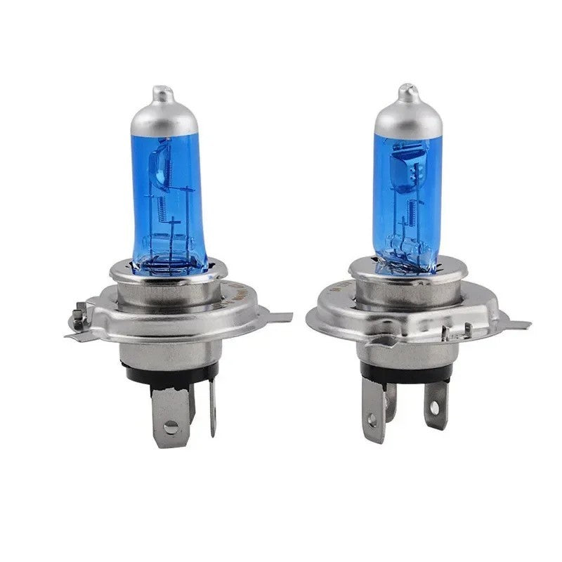 2X H4 100W / 90W 5000k 12V Xenon White Hi Low Beam Truck Headlight Globes Bulbs