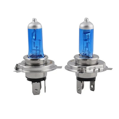 2X H4 100W / 90W 5000k 12V Xenon White Hi Low Beam Truck Headlight Globes Bulbs
