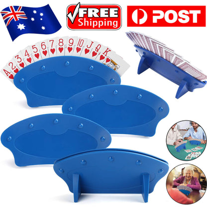 2/4PC For Children Arthritis Hands-Free Fan Shape Rack Poker Holder Playing Card