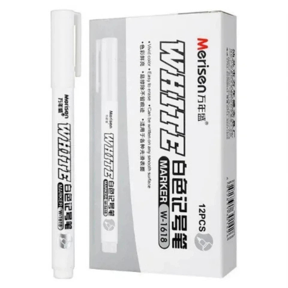 10X White Paint Pens Set Permanent Marker Pen For Car Rubber Tyre Waterproof AU