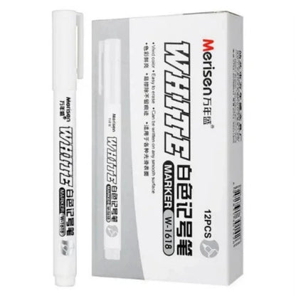 10X White Paint Pens Set Permanent Marker Pen For Car Rubber Tyre Waterproof AU