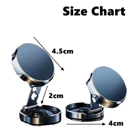 Car Mobile Phone Stand Strong Magnetic Car Holder 720° Foldable Round Bracket Support for Universal Phones Mount Holders