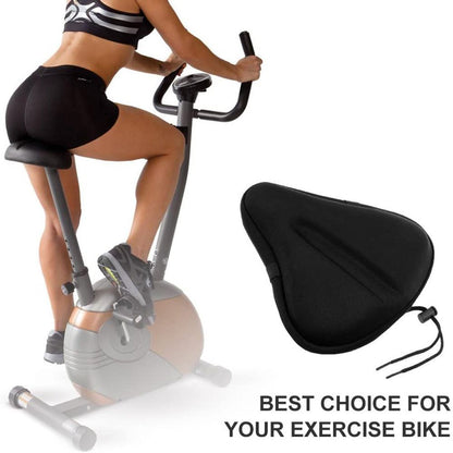 Exercise Bicycle Bike Sponge Seat Gel Cushion Cover For Large Wide Saddle Pad AU