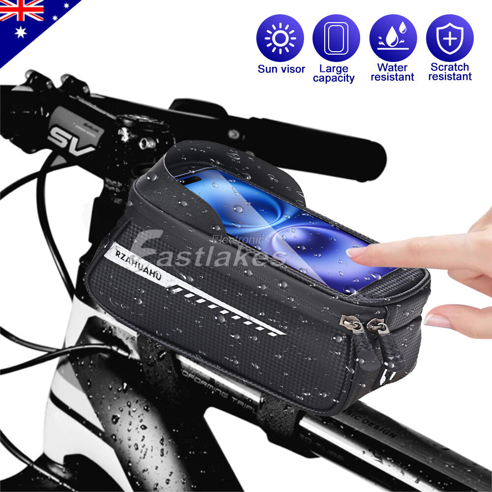 Waterproof Bike Bicycle Motorcycle Handlebar Mount Holder Case Compatible with Apple Samsung