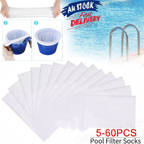 10-30PCS Pool Set Skimmer Socks Filter Savers Jumbo Large Swimming Heavy Duty AU