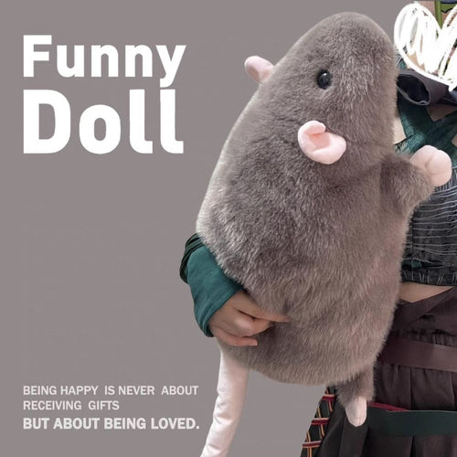 Soft Plush Fancy Rat Doll Simulation Mouse Plushie Doll Stuffed Animal Toy AU