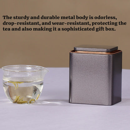 5Pcs Square Tinplate Storage Canisters Tea Coffee Bean Airtight Kitchen AU