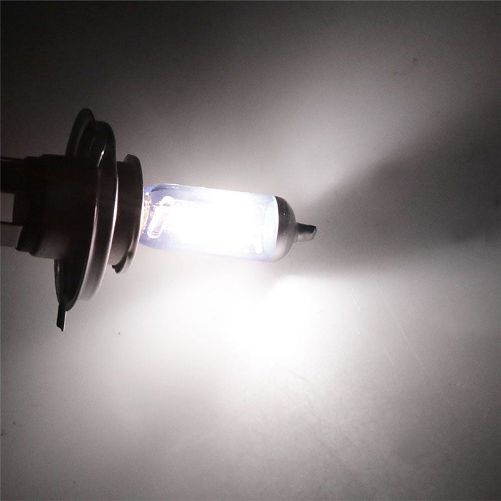 2Pcs H4 12V 60/55W Halogen Car Light Bulbs White Light Super Xenon White 5000K
