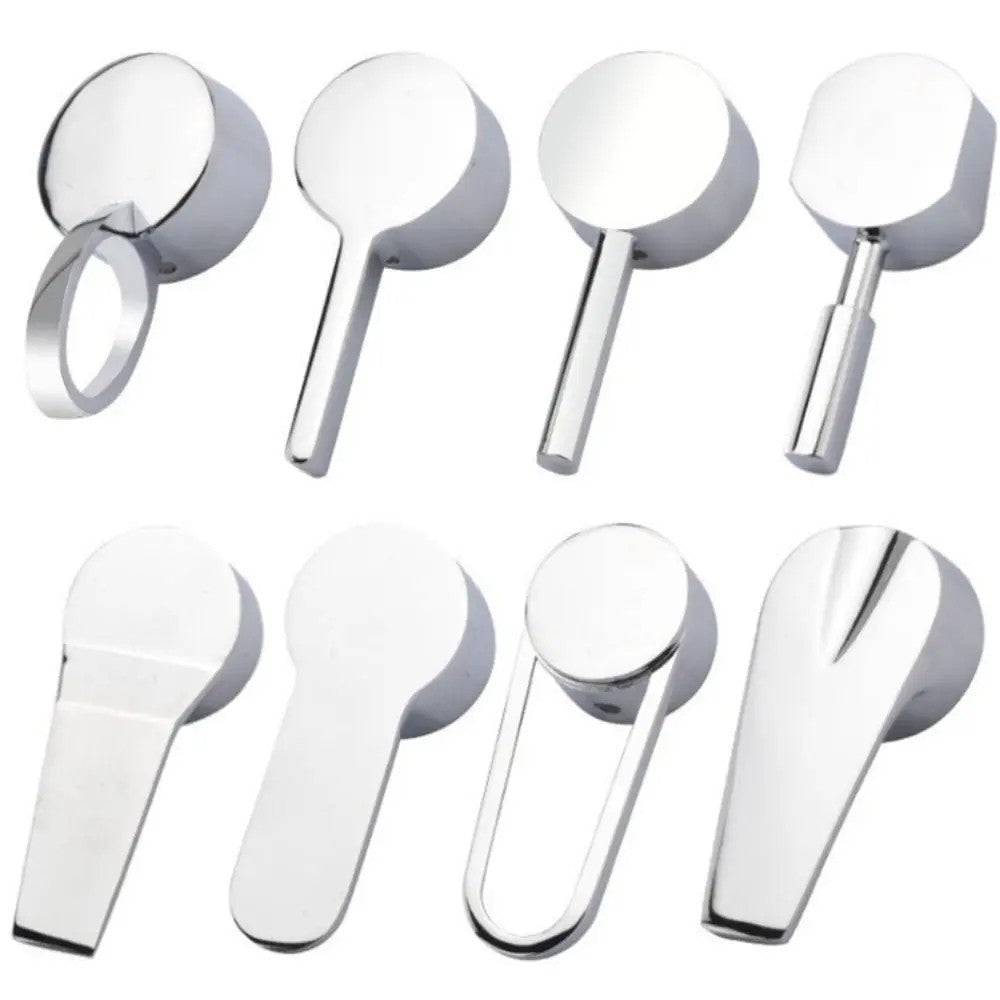 Faucet Handle Chrome Plated Mixer Tap Replacement Cover Kitchen Bathroom