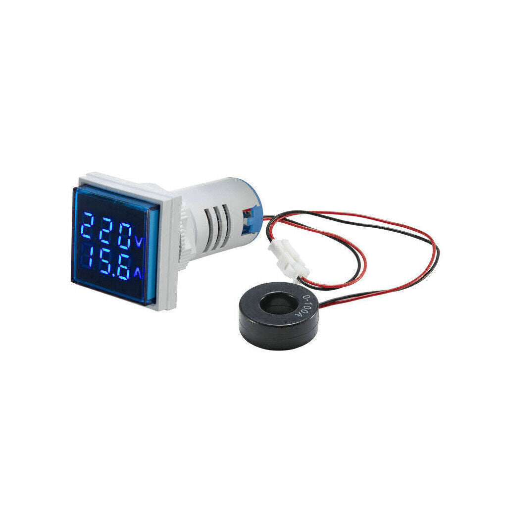 3in1 AC Voltmeter-Ammeter Voltage LED-Digital Display-Volt Amp Meter Gauge