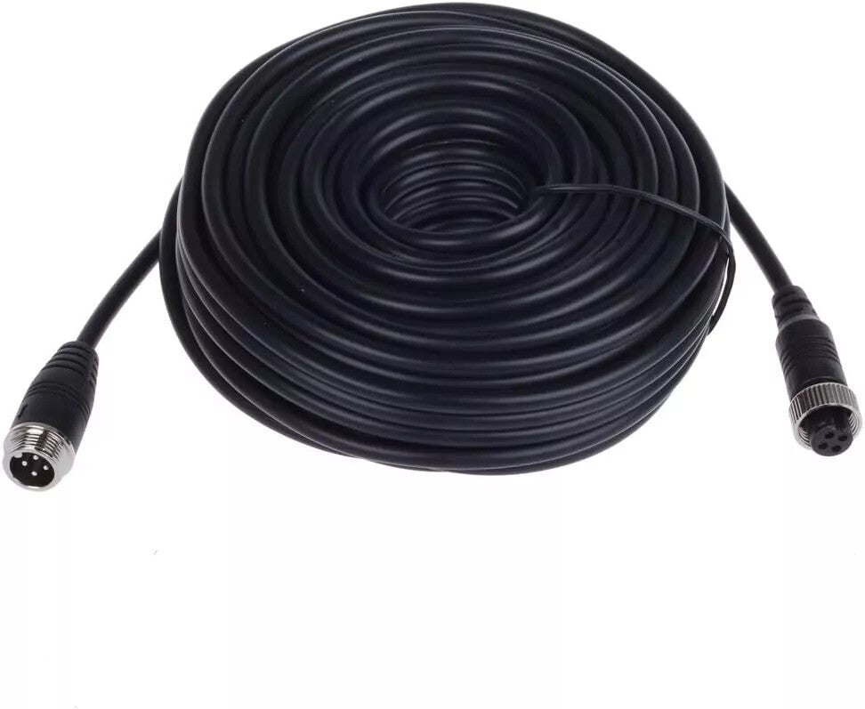4 Pin Video Extension Cable Wire For Bus Truck Reversing Rear Camera 5 10 15 20m
