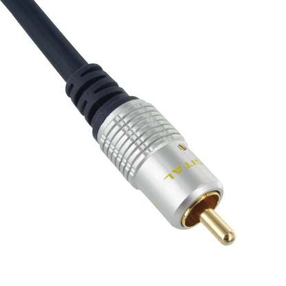 Single RCA Cable for Subwoofer Digital Coaxial Audio Composite Video Gold Plated
