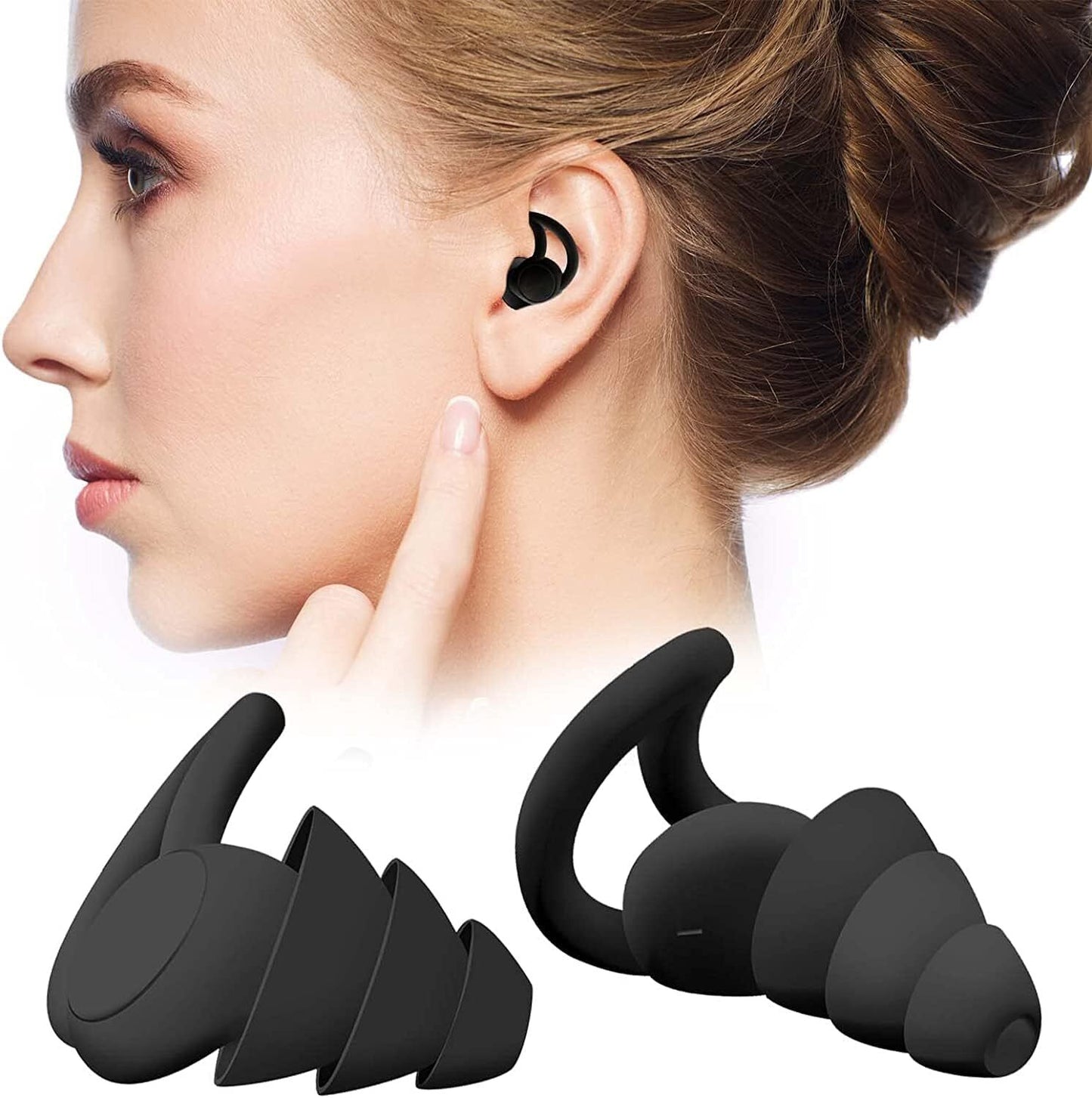 Ear Plugs for Sleeping Reusable Soft Silicone Ear Plugs for Noise Reduction 2024
