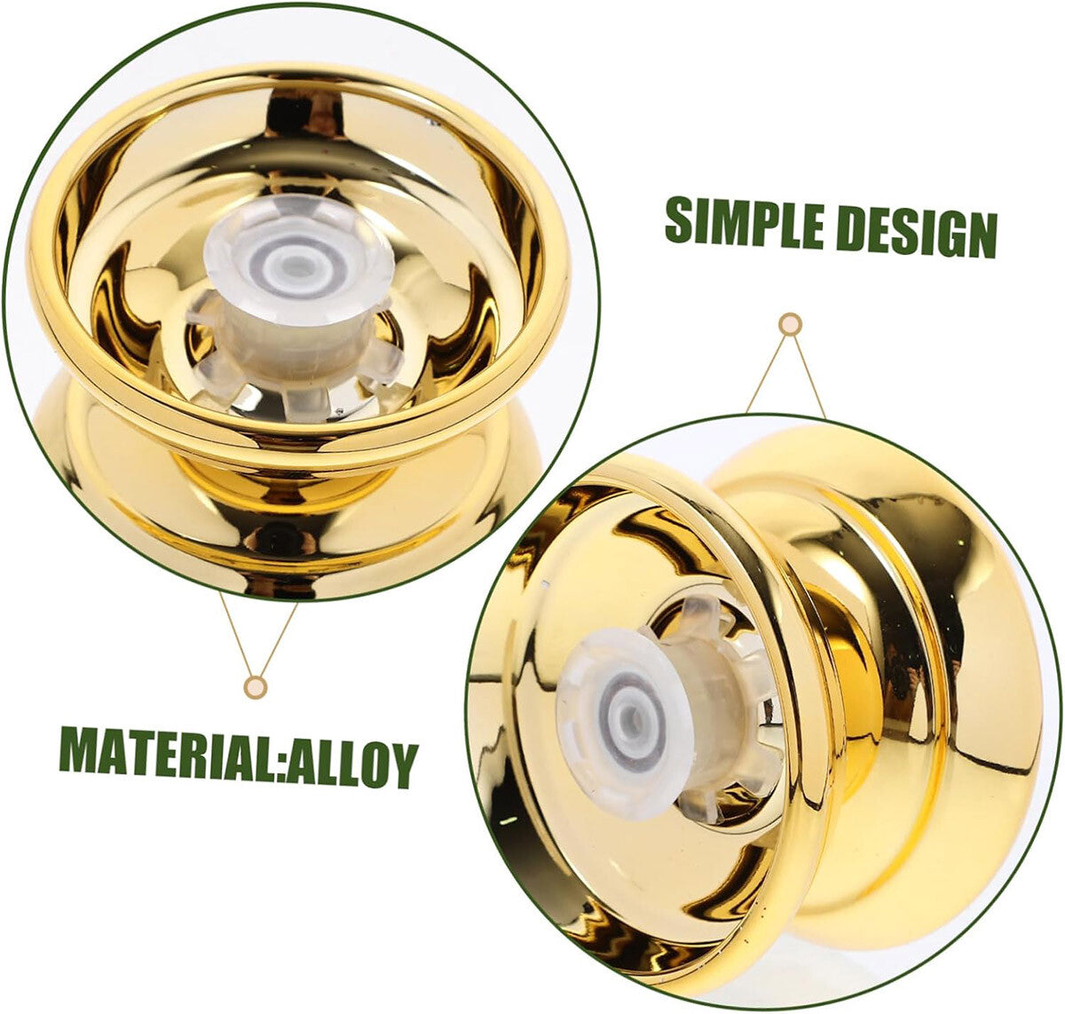 Alloy Metal Professional Yo-Yo Bundle Bearing Ball Kids Toy Boys Magic YoYo Gift