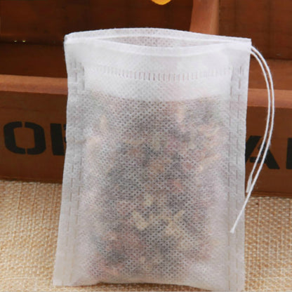 100pcs Non-woven Cloth Heat Sealing Filter Paper Loose Disposable Empty Tea Bag