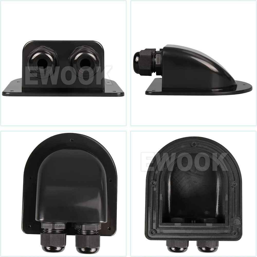 Caravan Solar Car Junction Box Camper Roof Wire Cable Entry Gland Box Waterproof