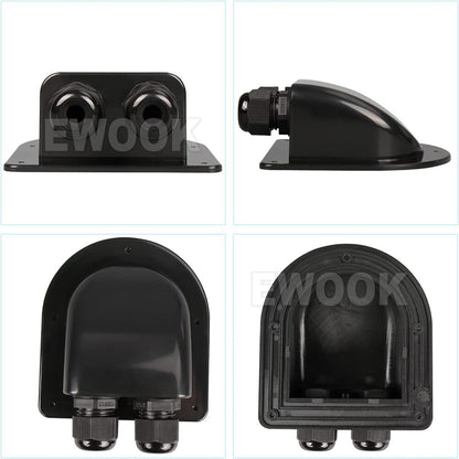 Caravan Solar Car Junction Box Camper Roof Wire Cable Entry Gland Box Waterproof