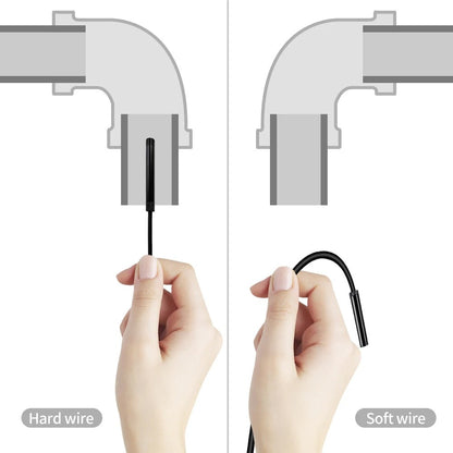 1080P Dual Lens Borescope Endoscope Camera Compatible with iPhone Android Car Pipe Mechanic