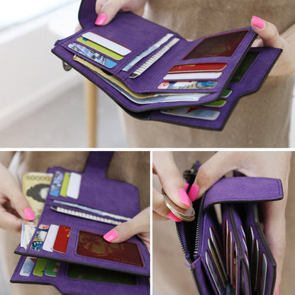 Wallet Short Small Coin Purse Ladies Folding PU Leather for Women Card Holder AU