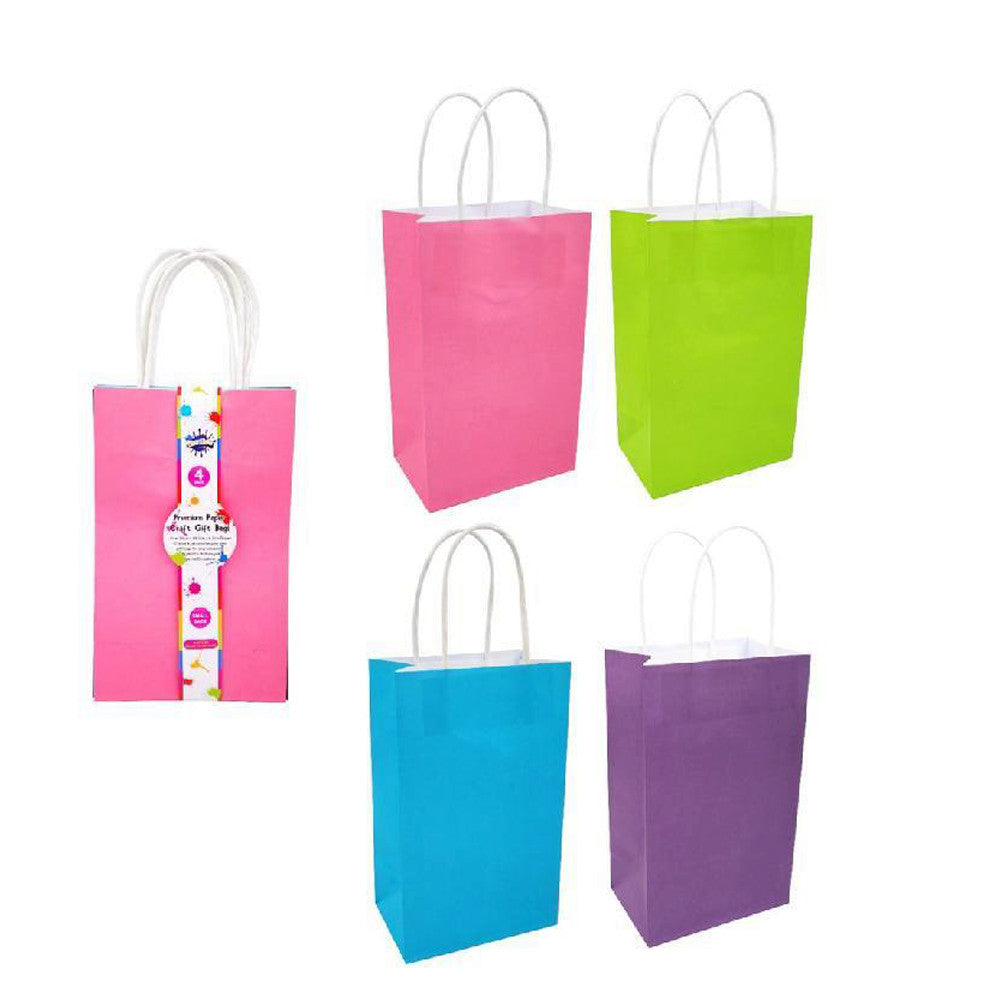 Bulk Paper Kraft Bag Coloured Shopping Carry Retail Gift Party Wrapping Bag