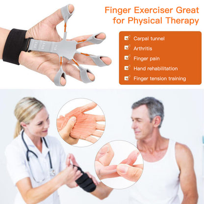 Gripster Grip Strengthener Finger Stretcher Hand Grip Trainer Fitness Training
