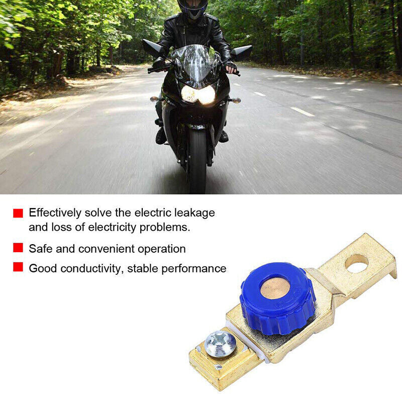 2PCS Battery Disconnect Switch Car Motorcycle Isolator Master Terminal Cut Off