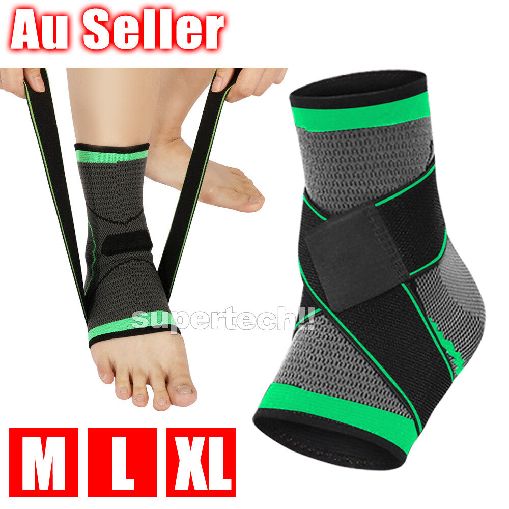 Ankle Brace Support Compression Sleeve Plantar Stabilizer Pain Relief Foot Wrap