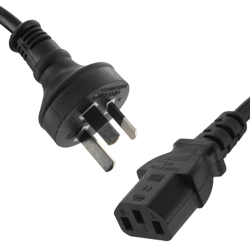 AU 3 Pin to IEC "Kettle Cord" Plug Australian 240V Power Cable Lead Cord