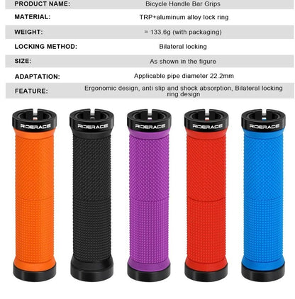 Anti Slip Lock On Bike Handlebar Handle Hand Grips BMX MTB Mountain Bicycle