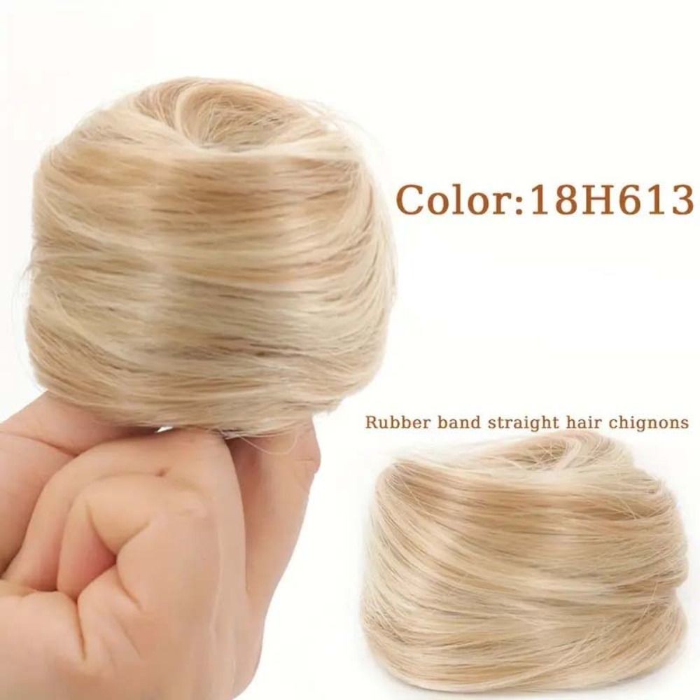 Elegant Messy Bun Hair Piece Scrunchie Updo Cover Hair Extension Thick Hairpiece