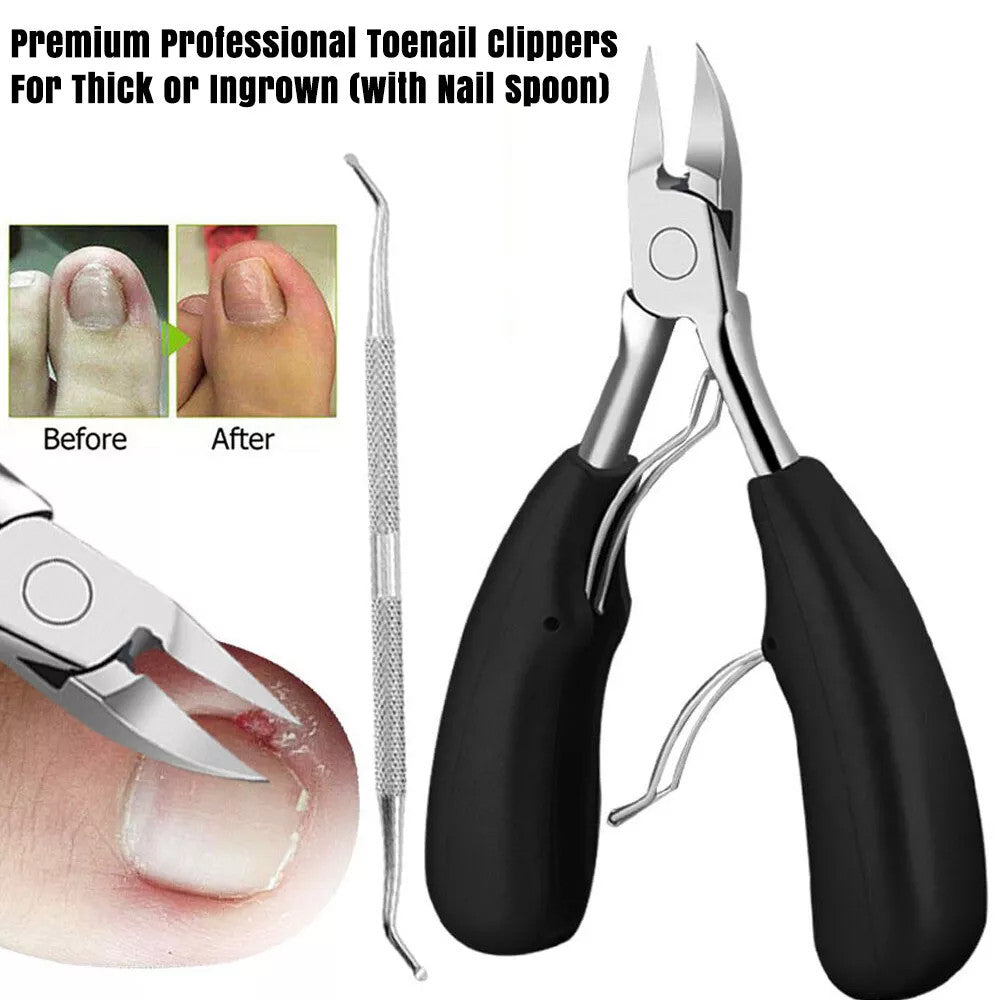 Premium Toenail Clippers Large Heavy Duty Toe Nail Clipper For Thick Ingrown AU