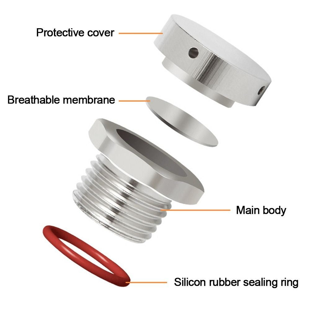 Waterproof Air Vent Valve Screw In Breather Vent Valve Heat Dissipation Plug