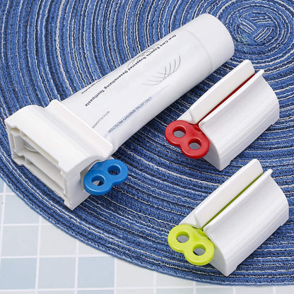 3x Toothpaste Squeezer Bathroom Tube Easy Stand Dispenser Rolling Holder Seat AU