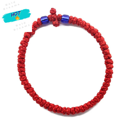 Adjustable Greek Orthodox Wristchain Christian Prayer Bracelet Handwoven Unisex