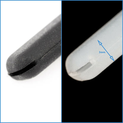 4pcs Clear Black ic! Berlin Replacement Silicone Nose Pad Slot Frame Sunglasses