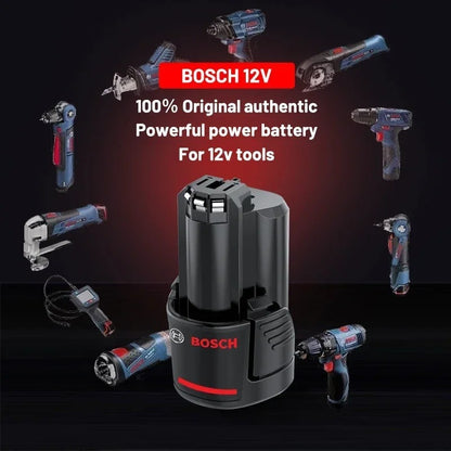 Original 3.0Ah 12V battery, 3000mAh BAT411 Lithium ion Rechargeable – Compatible with Bosch
