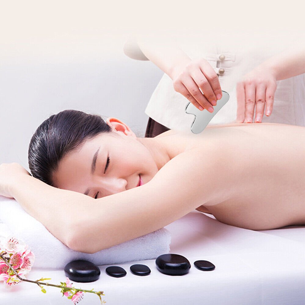 Stainless Steel Gua Sha Massage Tool Facial Skin Care Massager Gua Sha Board