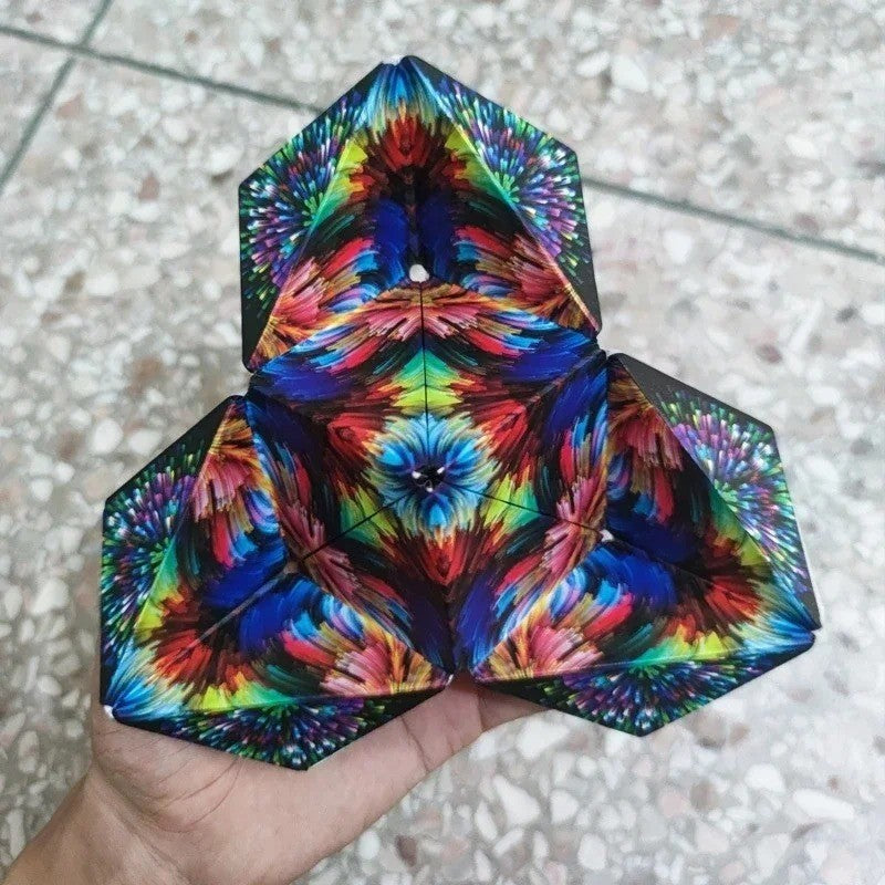 3D-Shashibo Shape Shifting Box Anti-stress Hand Flip Magic Cube Puzzle Toys Gift