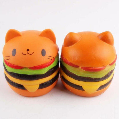 Toy Stress Cat Burger Relief Slow Rising Simulation Scented Squeeze Food Jumbo