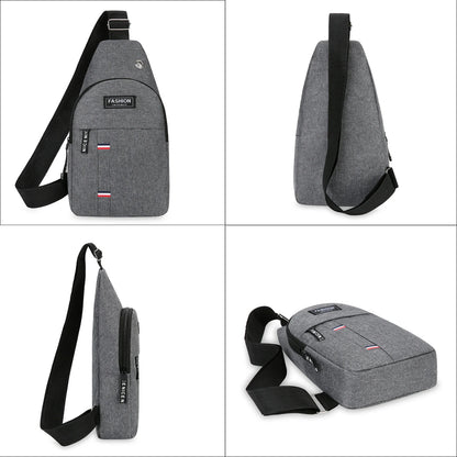 Men's Crossbody Shoulder Bag Sling Chest Bag Anti Theft Travel Casual Waterproof
