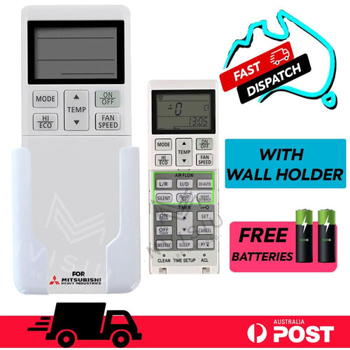 Mitsubishi Heavy Industries Air Conditioner Remote Compatible with RLA502A700L + WALL HOLDER